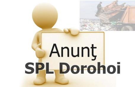 Servicii Publice Locale: Anunț important făcut în atenția cetățenilor municipiului Dorohoi!