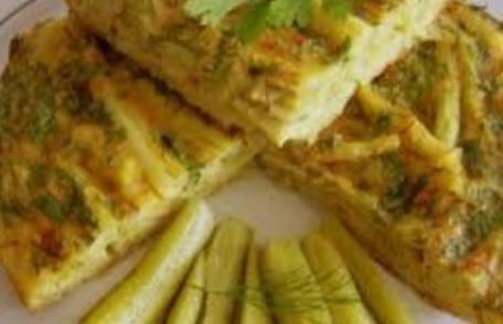 Budincă de fasole verde