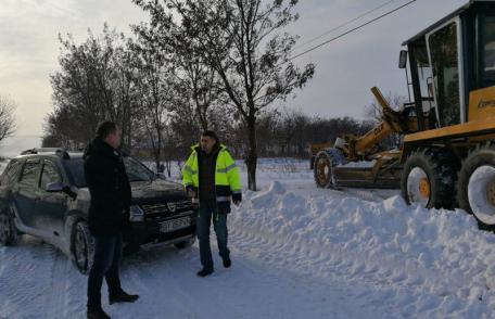 Starea drumurilor din județ, verificată de conducerea CJ - FOTO