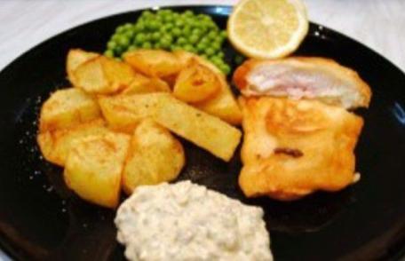 Cod pane cu sos tartar