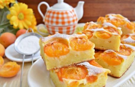 Prăjitură delicioasă cu caise