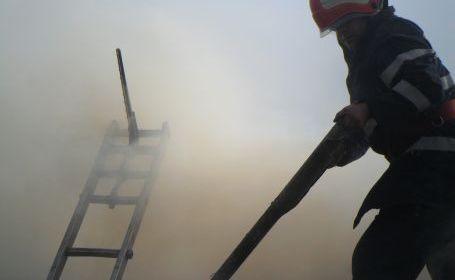 Zeci de tone de furaje distruse într-un incendiu provocat