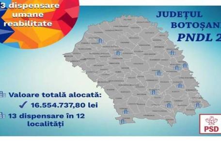 Investiții în sistemul de sănătate botoșănean: 3,6 milioane euro pentru reabilitarea a 13 dispensare medicale 