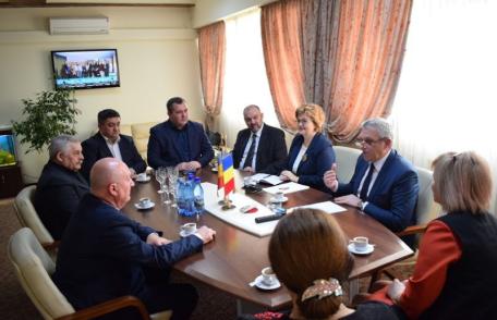 Delegație din Raionului Edineț – Republica Moldova prezentă astăzi la Consiliul Județean Botoșani - FOTO