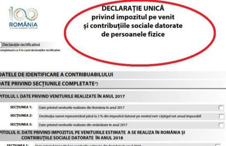 Cine sunt românii care vor depune DECLARAȚIA UNICĂ pentru persoanele fizice