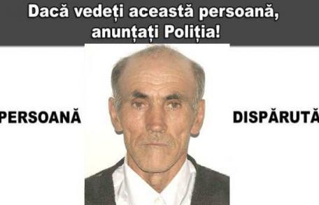 Persoană dispărută: Poliția caută un bătrân care a plecat și nu a mai revenit la domiciliu