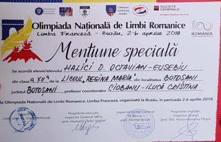 Olimpic național de la Liceul „Regina Maria” Dorohoi, dublu laureat pe podiumul francofon european - FOTO