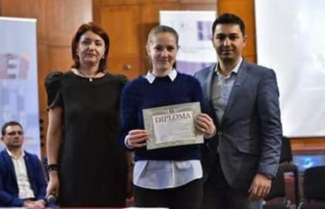 Performanță de excepție obținută de o elevă a Liceului Tehnologic „Al. Vlahuţă” Şendriceni