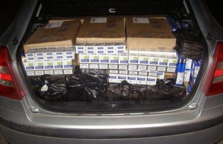 Un alt transport ilegal de ţigări a fost interceptat și confiscat de poliţişti