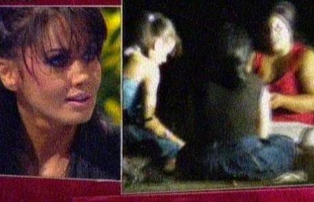 Oana Zăvoranu, surprinsă pe un câmp alături de două vrăjitoare