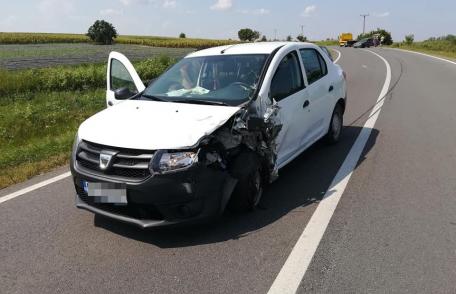 Accident! Două persoane au ajuns la spital după impactul între două mașini la Cervicești – FOTO