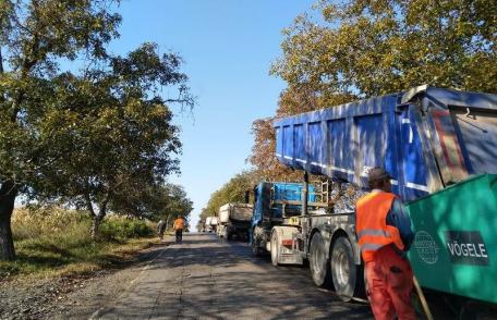 Au început lucrările de modernizare a drumului național DN 29A Cucorăni-Bucecea-Vârfu Câmpului-Siret - FOTO