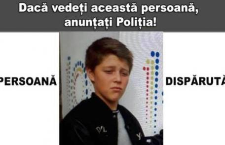 ALERTĂ! Poliţiştii caută un minor din Broscăuți, dispărut de acasă!
