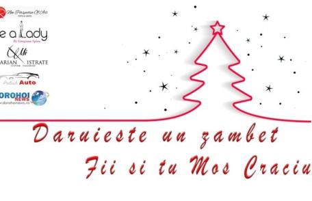 Dăruiește un zâmbet, fii și tu Moș Crăciun - Campanie caritabilă organizată la Dorohoi