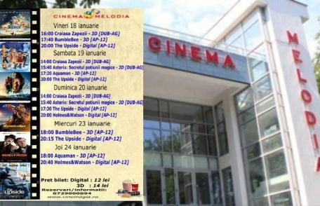 Vezi ce filme vor rula la Cinema „MELODIA” Dorohoi, în săptămâna 18 - 24 ianuarie – FOTO