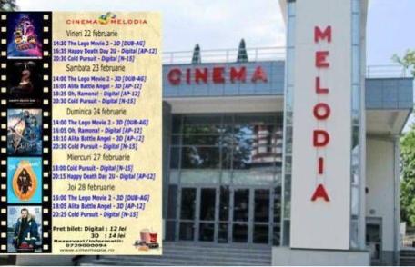 Vezi ce filme vor rula la Cinema „MELODIA” Dorohoi, în săptămâna 22 - 28 februarie – FOTO