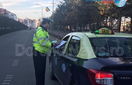 Taximetriștii din Dorohoi, verificați de polițiști. Câte amenzi s-au dat – FOTO
