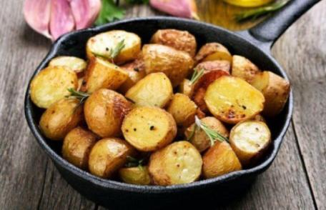 Cartofi cu lămâie la cuptor