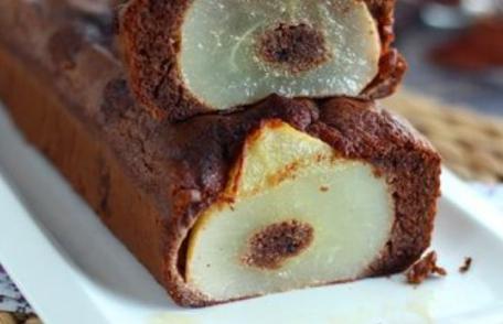 Chec cu ciocolată și pere