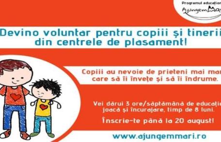 Fii prietenul copiilor din centrele de plasament!