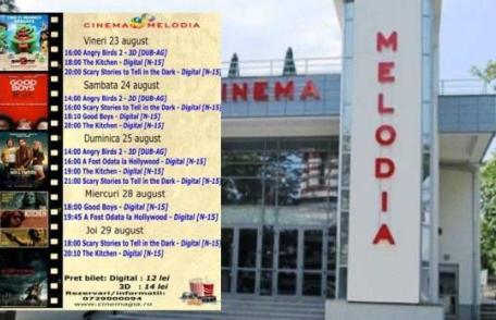Vezi ce filme vor rula la Cinema „MELODIA” Dorohoi, în săptămâna 23 – 29 august – FOTO