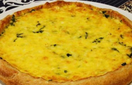 Tartă cu spanac și telemea