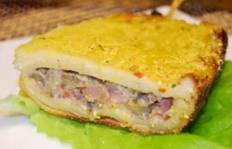 Clătite umplute gratinate