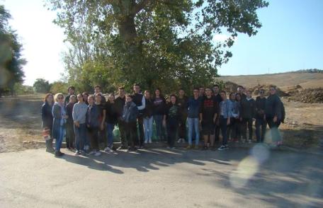 „Let`s Do It, Romania”: La Dorohoi, 42 de elevi de la Colegiul National „Grigore Ghica” au făcut curăţenie în mai multe zone din oraş - FOTO