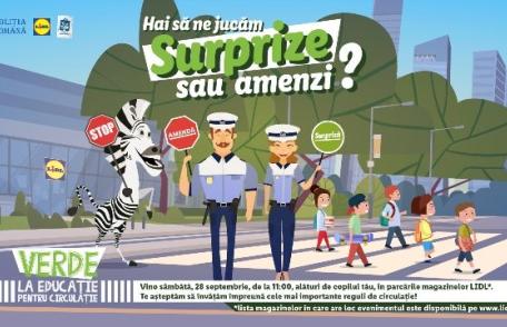 Lidl și Poliția Română dau „Verde la educație pentru circulație”, a șaptea ediție a evenimentului național pentru siguranța în trafic a copiilor
