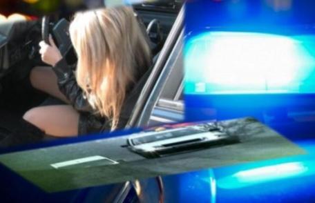 Pericol public! O tânără de 29 ani, prinsă la volan fără permis