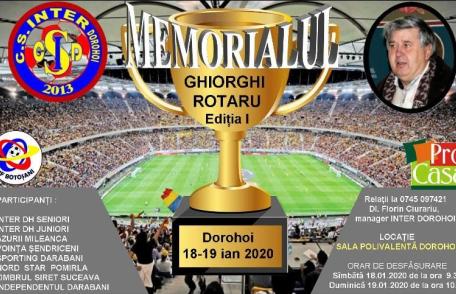 Memorialul de fotbal „GHIORGHI ROTARU” organizat la Dorohoi