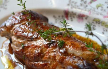 File de porc cu usturoi și ghimbir