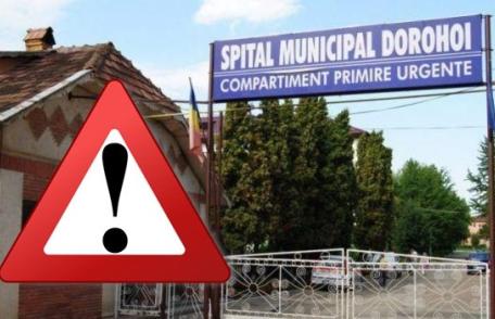 Atenție! Accesul în incinta Spitalului Dorohoi este interzis vizitatorilor din cauza coronavirusului. Vezi detalii!