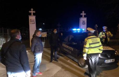 Cimitirele au fost păzite de forțele MAI în noaptea Învierii. Prefectul a făcut verificări în teren