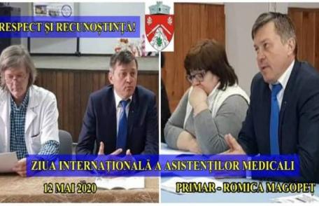 Primarul Comunei Ibănești Romică Magopeț - Respect și recunoștință eroilor în halate albe!