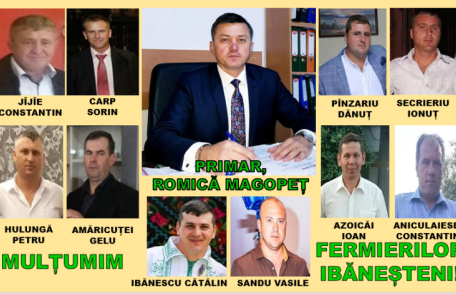 Romică Magopeț este recunoscător tuturor fermierilor din Ibanești pentru întreaga activitate desfășurată