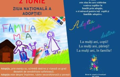 DGASPC Botoșani: 2 Iunie -  Ziua Națională a Adopției