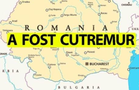 Cutremur! Pământul s-a mișcat duminică dimineață în zona Vrancei
