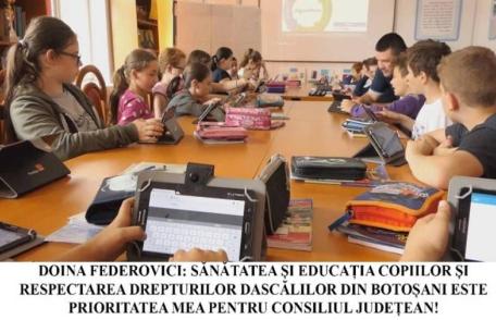Doina Federovici: „Profesorii și elevii din Botoșani au fost prea mult ignorați și jigniți de Guvernul Orban! Respectarea drepturilor și sănătății ace
