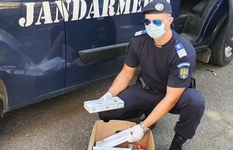 182 de pachete de țigări confiscate de jandarmii botoșăneni