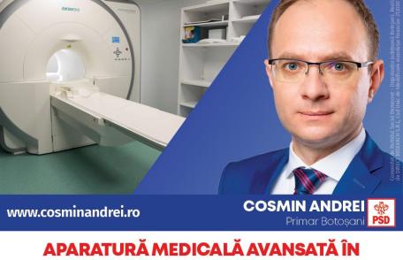 Cosmin Andrei: „Botoșănenii merită condiții de sănătate la stat ca la privat!”