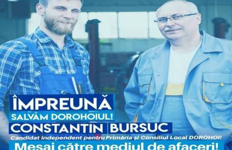 Constantin Bursuc: „Am hotărât să candidez INDEPENDENT din sute de motive”