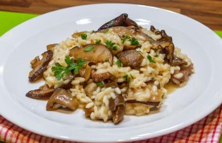 Risotto cremos cu ciuperci