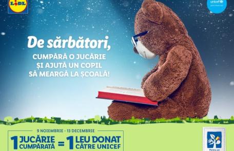 LIDL susține accesul la educație de calitate pentru copiii din medii vulnerabile, printr-o nouă campanie derulată împreună cu UNICEF