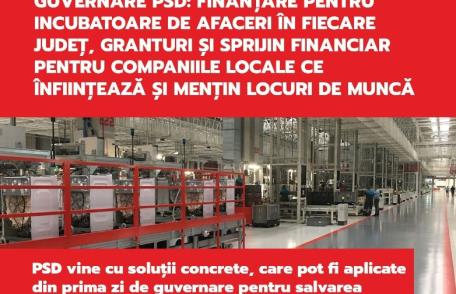 Costel Pătrăuceanu: „Finanțare pentru incubatoare de afaceri în fiecare județ, granturi și sprijin financiar pentru companiile locale ce înființează ș