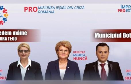 Cătălin Silegeanu: O nouă zi în care ne întâlnim cu botoșănenii dornici de a dialoga cu echipa PRORomania