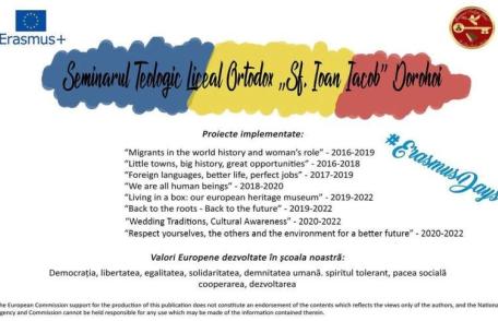 Erasmus+, mijlocul de internaționalizare, modernizare și dezvoltare al Seminarului Teologic Dorohoi