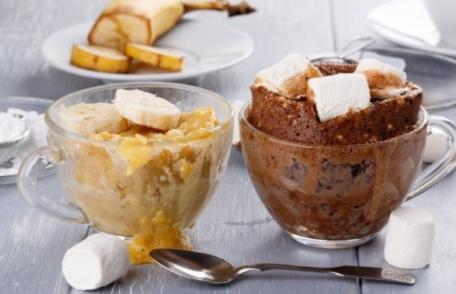 Prăjitură la cană cu banane