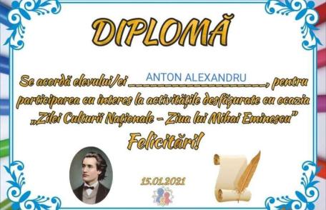 „Dor de Eminescu” la Școala Rădăuți-Prut - FOTO