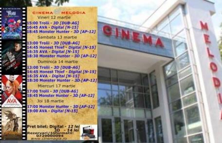 Vezi ce filme vor rula la Cinema „MELODIA” Dorohoi, în săptămâna 12 – 18 martie – FOTO